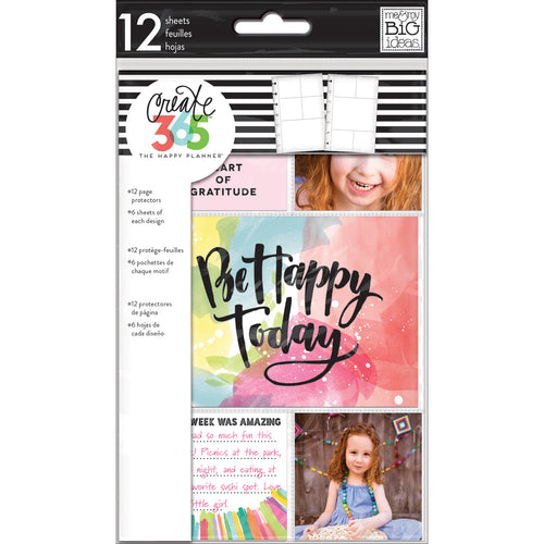Happy Planner Mini Planner Pocket Sheets 4.75"x7.5" 12/Pkg