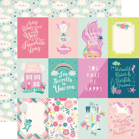 Imagine That Girl Double-Sided Cardstock 12"X12"