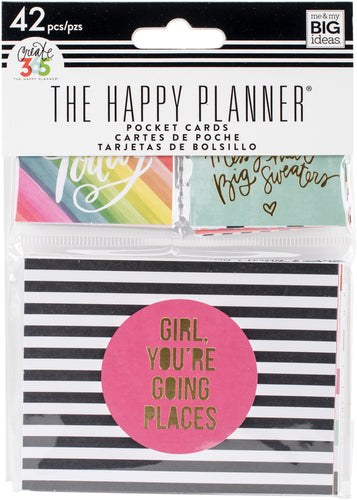 Happy Planner Mini Planner Pocket Cards 42/Pkg