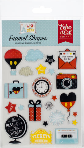 Echo Park Adhesive Enamel Shapes 23/Pkg