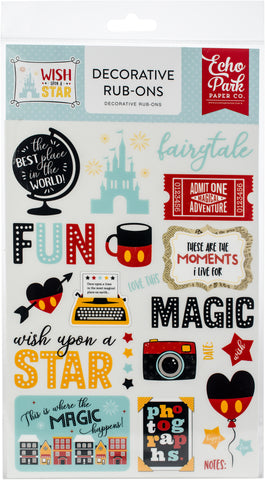 Wish Upon A Star Rub-Ons