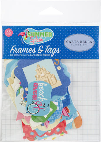 Summer Splash Ephemera Cardstock Die-Cuts 33/Pkg