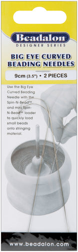 Big Eye Curved Beading Needles 2/Pkg
