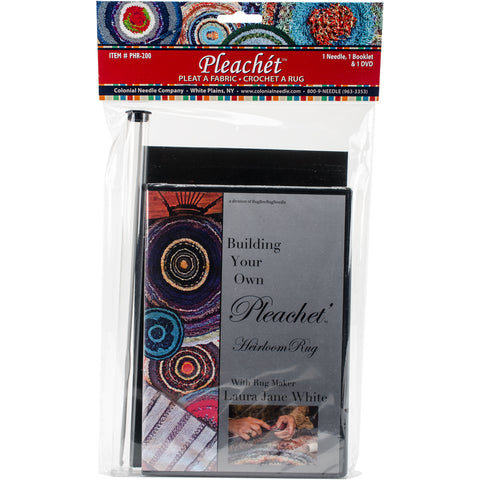 Colonial Needle Pleachet Rug Needle, How-To Booklet & Dvd