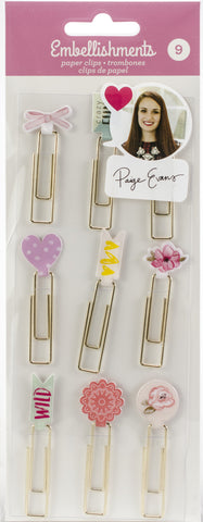 Paige Evans Paper Clips 9/Pkg