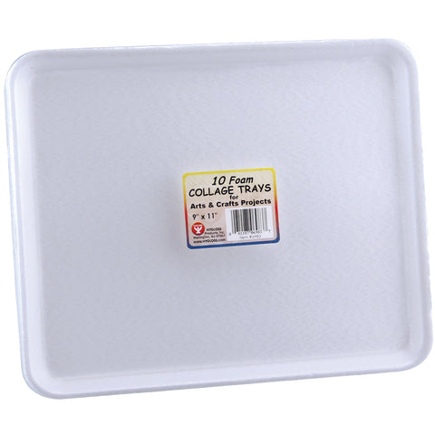 Foam Collage Trays 10/Pkg