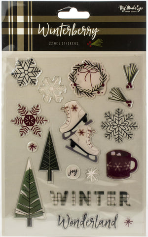 Winterberry Puffy Stickers