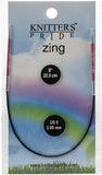 Knitter's Pride-Zing Fixed Circular Needles 9"