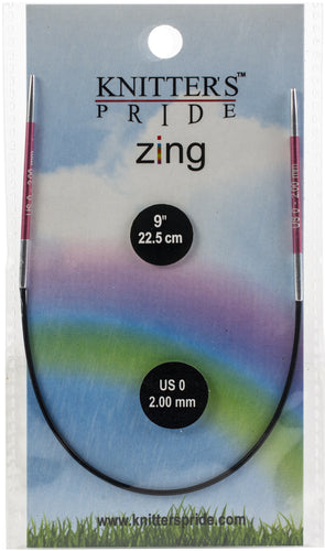 Knitter's Pride-Zing Fixed Circular Needles 9"