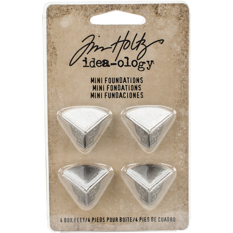 Idea-Ology Metal Foundations Box Feet .5"x.625" 4/Pkg