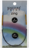 Knitter's Pride-Zing Fixed Circular Needles 9"