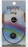 Knitter's Pride-Zing Fixed Circular Needles 9"