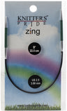 Knitter's Pride-Zing Fixed Circular Needles 9"