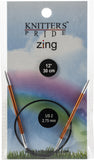 Knitter's Pride-Zing Fixed Circular Needles 12"