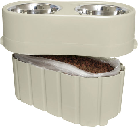 Pet Zone Store-N-Feed Raised Dog Bowl Feeder