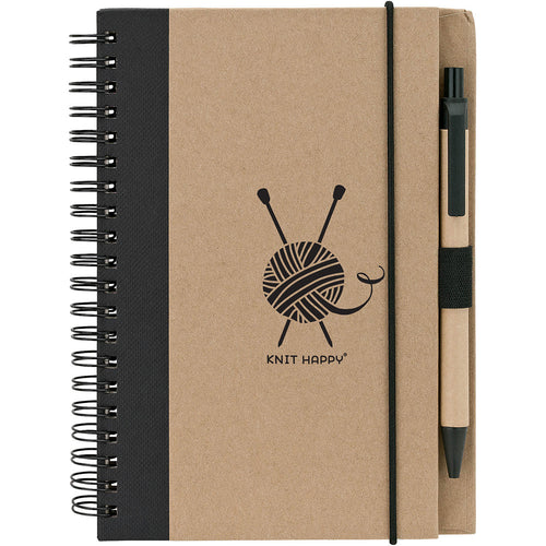 K1C2 Knit Happy Eco Journal W/Pen