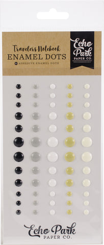 Echo Park Traveler's Notebook Adhesive Enamel Dots 60/Pkg