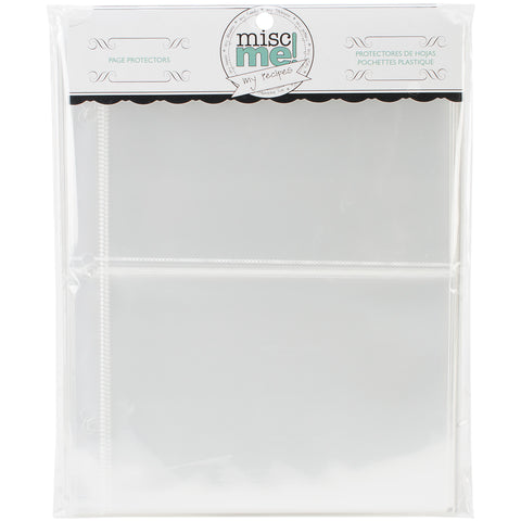 BoBunny Misc Me Recipe Page Protectors 8"X9" 40/Pkg