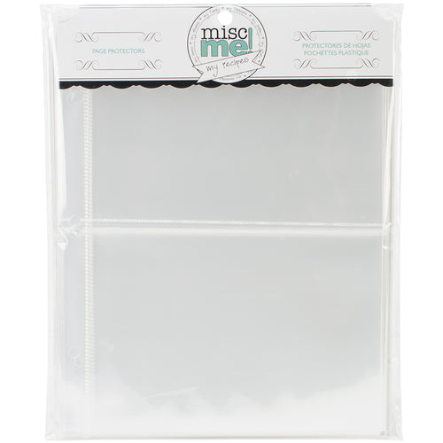 BoBunny Misc Me Recipe Page Protectors 8"X9" 40/Pkg