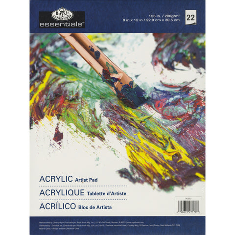 essentials(TM) Acrylic Artist Paper Pad 9"X12"