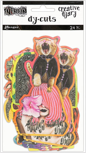 Dyan Reaveley's Dylusions Creative Dyary Die Cuts 24/Pkg