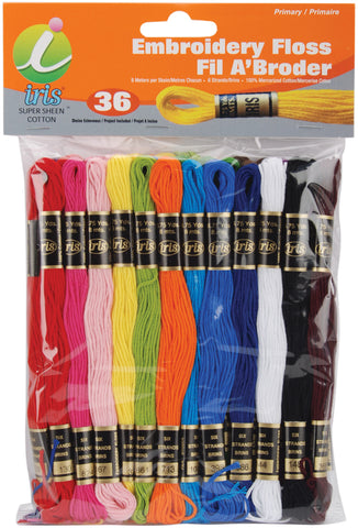 Iris Embroidery Floss Pack 8.7yd 36/Pkg