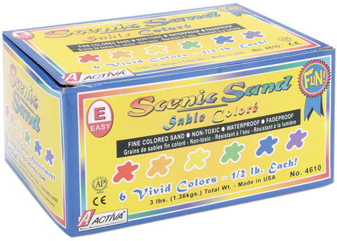 Scenic Sand .5lb 6/Pkg