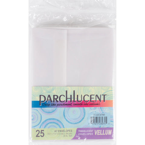 Leader A7 Parchlucent Vellum Envelopes (5.25"X7.25") 25/Pkg