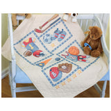 Dimensions/Baby Hugs Quilt Stamped Cross Stitch Kit 34"X43"