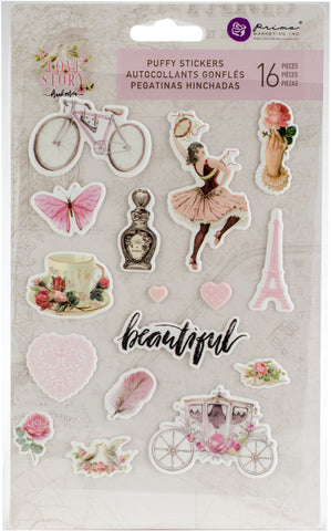 Love Story Puffy Stickers