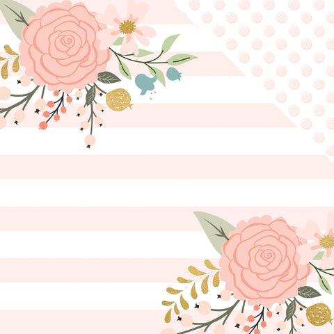 Bliss Gold Foiled Double-Sided Cardstock 12"X12"