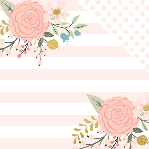 Bliss Gold Foiled Double-Sided Cardstock 12"X12"