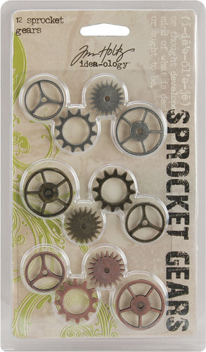 Idea-Ology Metal Sprocket Gears .75" To 1" 12/Pkg