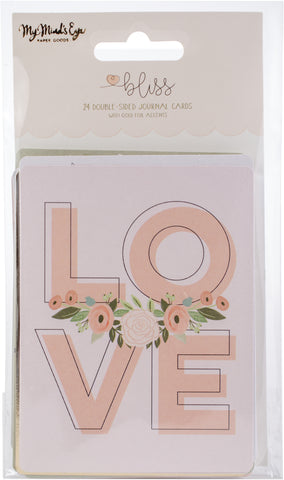 Bliss Double-Sided Journal Cards 24/Pkg