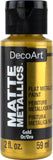 DecoArt Acrylic Matte Metallics 2oz