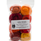 Wistyria Editions Wool Roving 12" .25oz 8/Pkg