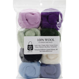 Wistyria Editions Wool Roving 12" .25oz 8/Pkg