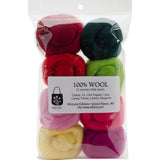 Wistyria Editions Wool Roving 12" .25oz 8/Pkg