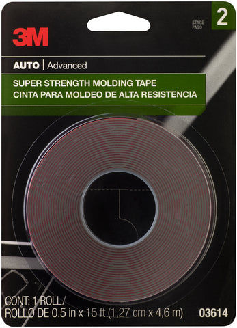 3M Super Strength Molding Tape .5"X15'