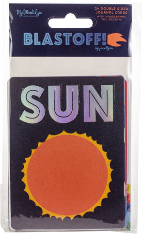 Blastoff Double-Sided Journal Cards 24/Pkg