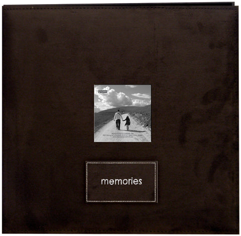 Pioneer Embroidered Faux Suede Post Bound Album 12"X12"