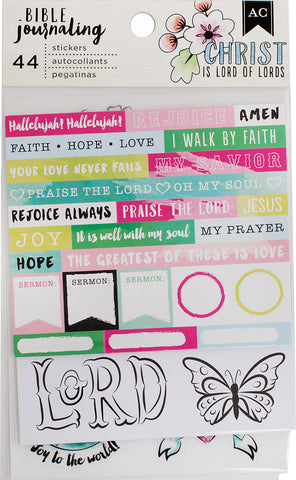 American Crafts Bible Journaling Stickers 4"X7" 3/Pkg