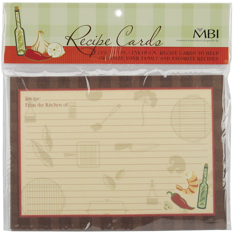 MBI Family Recipes Additional Cards 25/Pkg