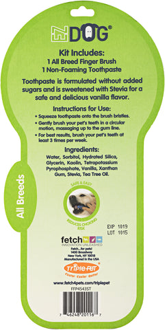 EZ Dog Pet Finger Toothbrush Kit