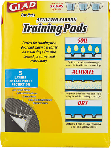 Glad Activated Carbon Training Pads 14/Pkg