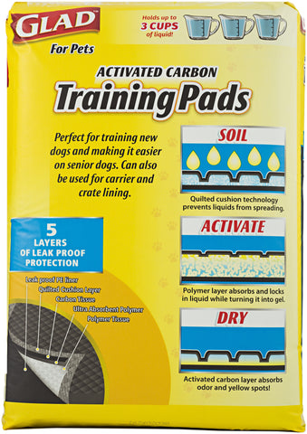 Glad Activated Carbon Training Pads 30/Pkg
