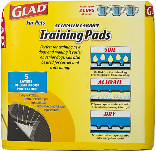 Glad Activated Carbon Training Pads 100/Pkg