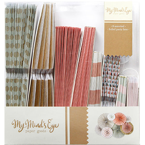 My Mind's Eye Trend Party Fans 8/Pkg