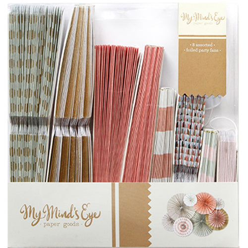 My Mind's Eye Trend Party Fans 8/Pkg