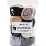Wistyria Editions Wool Roving 12" .25oz 8/Pkg